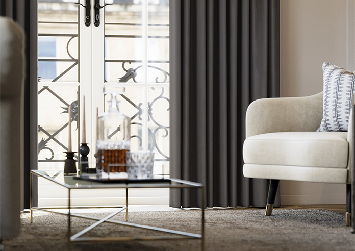 Devonshire, Charcoal - Made to Measure Curtains - Image 5